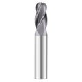 Fullerton Tool 4-Flute - 30° Helix - 3200 GP End Mills, TIALN, RH Spiral, Ball, Standard,  92284